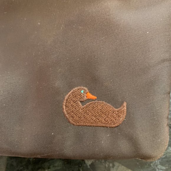 Dooney & Bourke Brown Nylon North South Triple Zip Bag - Picture 3 of 7